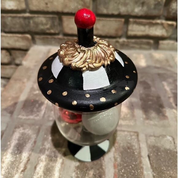 Hand Painted Apothecary Jar - Picture 2 of 4